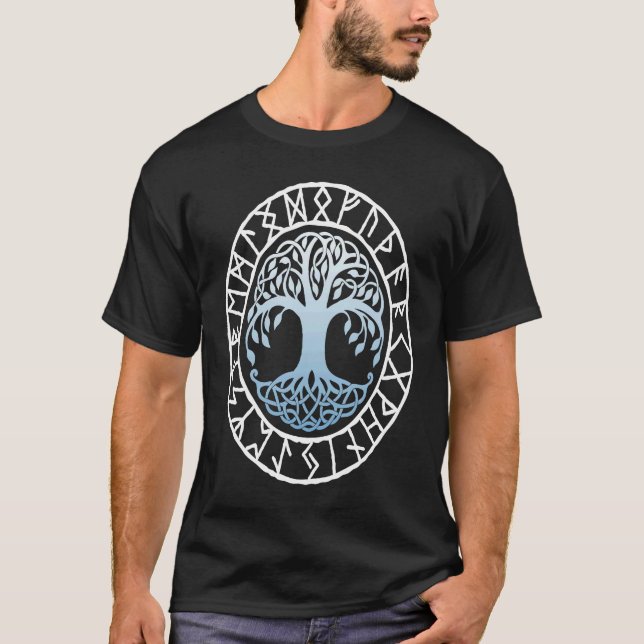 Norse Symbol YGGDRASIL Viking Symbol Nordic Rune S T-Shirt (Front)