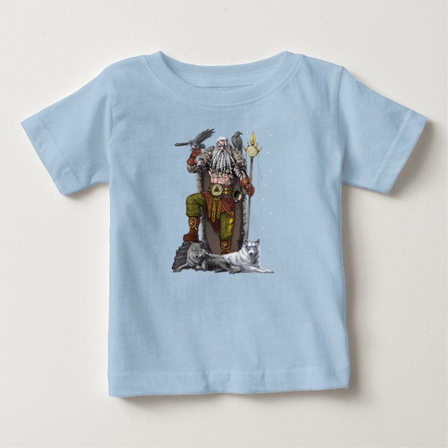 Norse Viking God Odin Baby T-Shirt (Front)