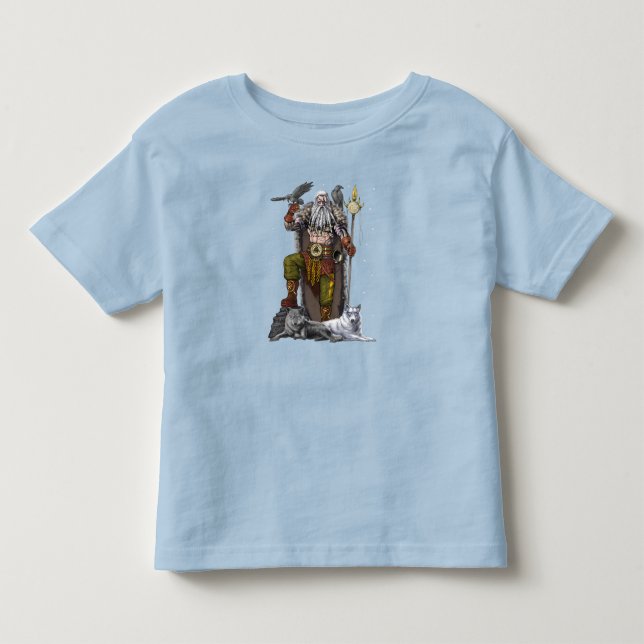 Norse Viking God Odin Toddler T-shirt (Front)