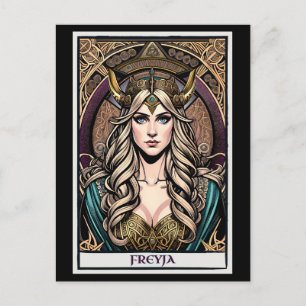 Norse Viking Goddess Freyja Postcard