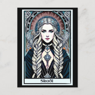 Norse Viking Goddess Skadi Postcard