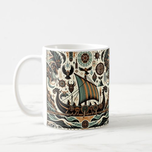 Norse Vikings A Saga of Ancient Sea Coffee Mug