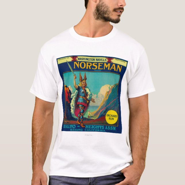 Norseman Orange LabelRialto, CA T-Shirt (Front)