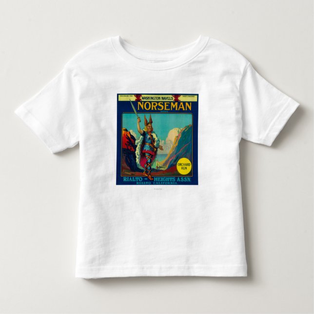 Norseman Orange LabelRialto, CA Toddler T-shirt (Front)