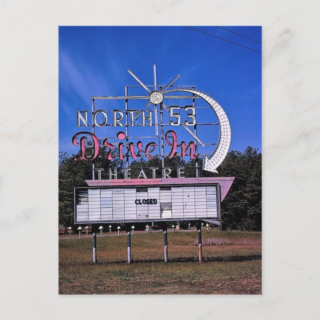 North 53 Drive-In Theater, Rome, Georgia Postcard (Front)