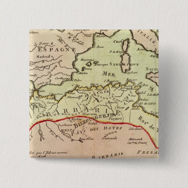 North Africa 2 Pinback Button (Front)