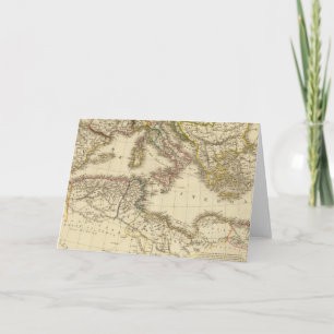 North Africa, Mediterranean Sea Holiday Card