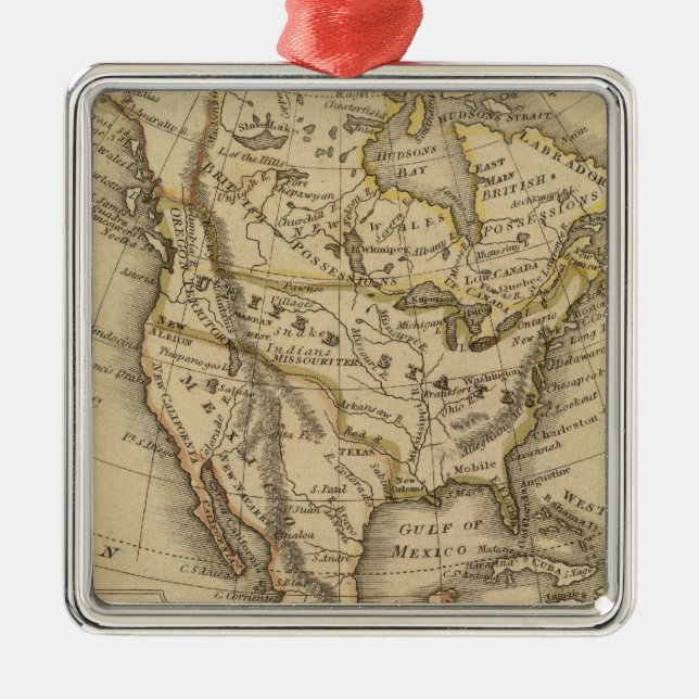 North America 10 Metal Ornament (Front)