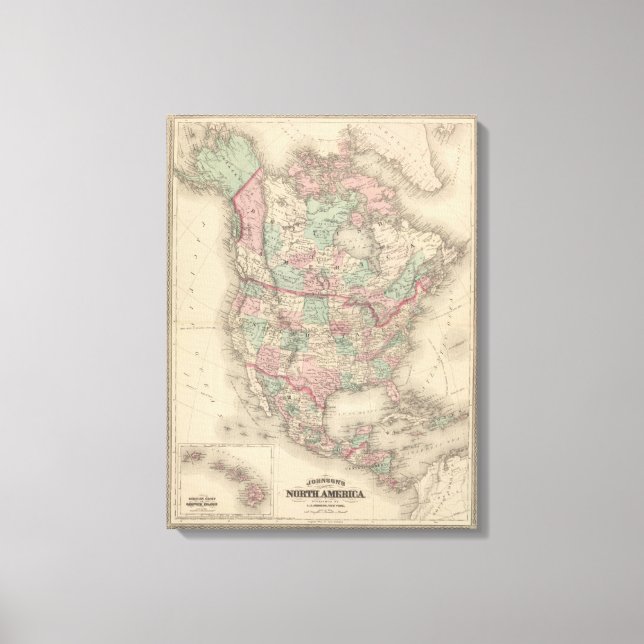 North America 14 Canvas Print (Front)