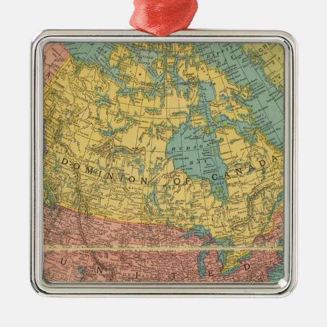 North America 16 Metal Ornament (Front)