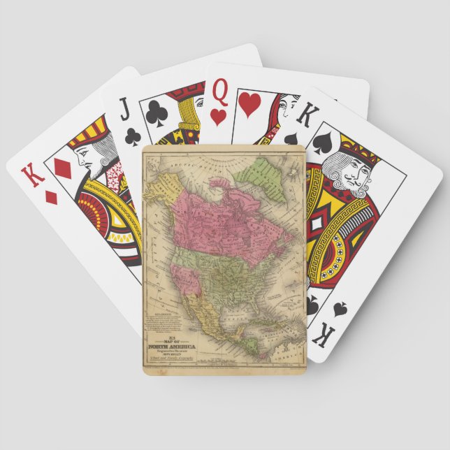 North America. 2 Poker Cards (Back)