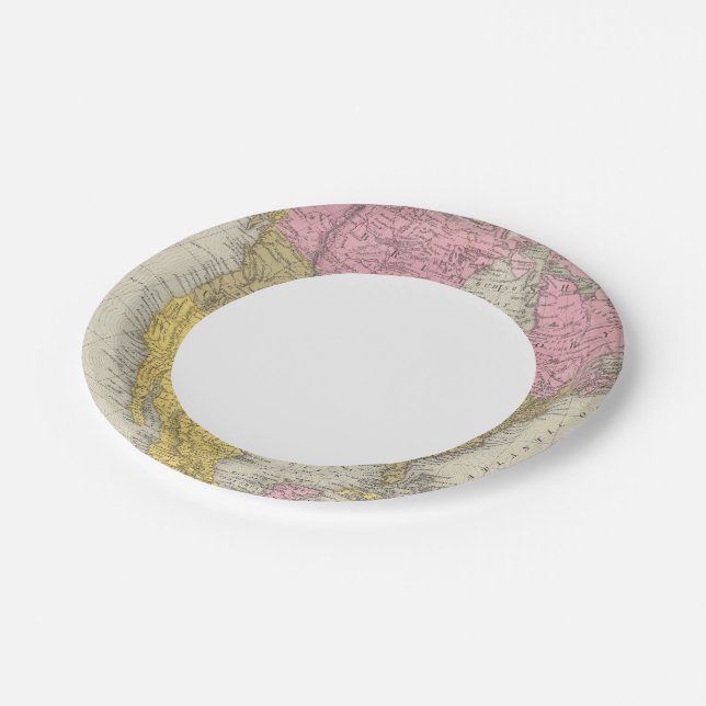 North America 35 Paper Plates (Angled)