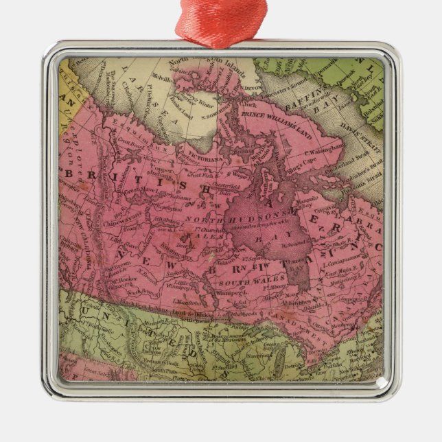 North America 36 Metal Ornament (Front)