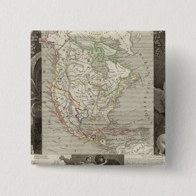 North America 39 Pinback Button (Front)