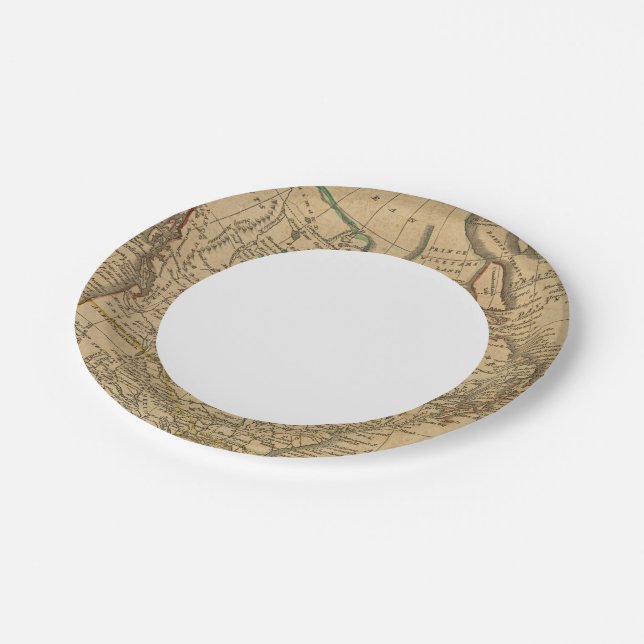 North America 3 Paper Plates (Angled)