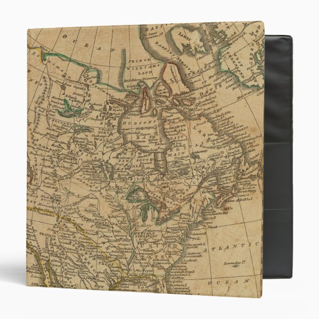 North America 3 Ring Binder (Front/Inside)