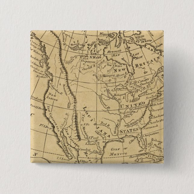 North America 44 Pinback Button (Front)