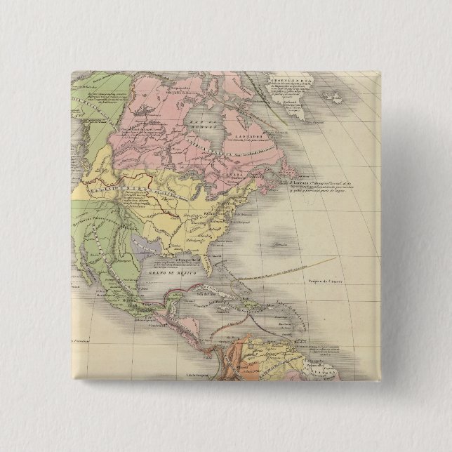 North America 46 Pinback Button (Front)