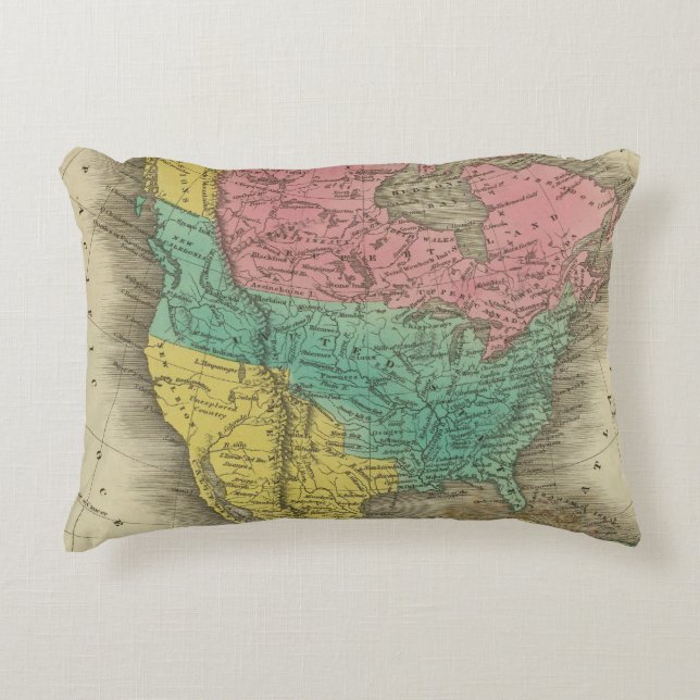 North America 5 Decorative Pillow (Front)