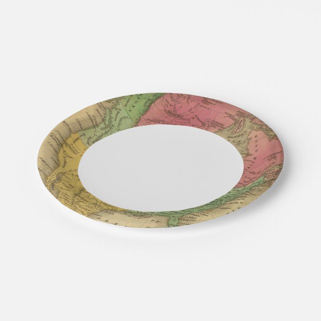 North America 9 2 Paper Plates (Angled)