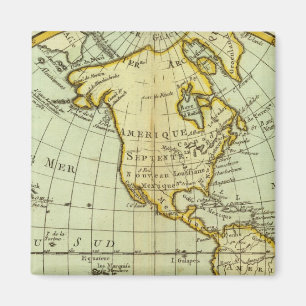 North America and South America Magnet