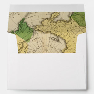 North America, Asia Envelope