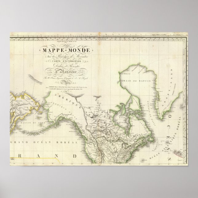 North America Atlas Map Poster (Front)