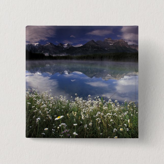 North America, Canada, Alberta, Banff National Pinback Button (Front)