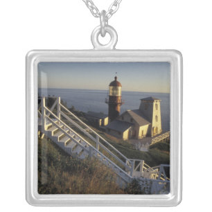 North America, Canada, Quebec, Gaspe Peninsula 2 Silver Plated Necklace