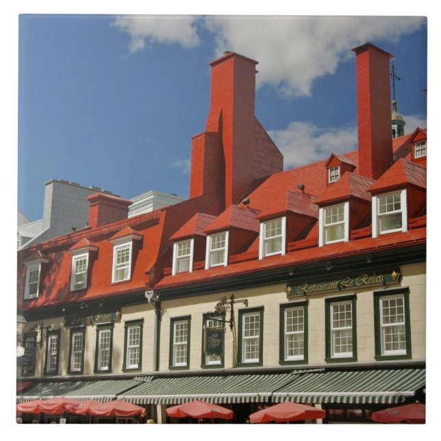 North America, Canada, Quebec, Old Quebec City. 3 Tile (Front)
