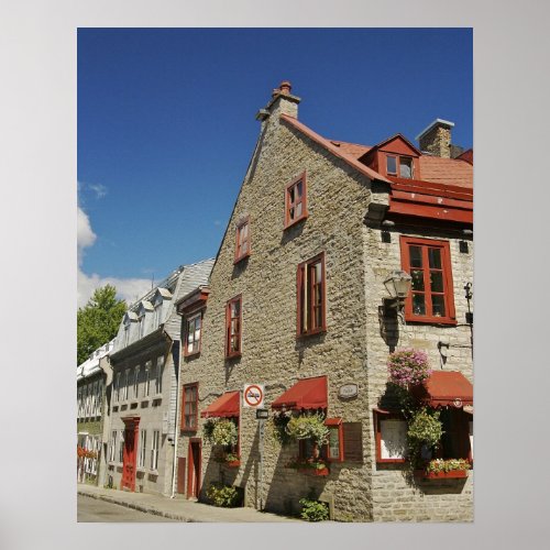 North America Canada Quebec Old Quebec City Poster