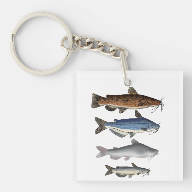 North America Catfish Group Keychain (Front)