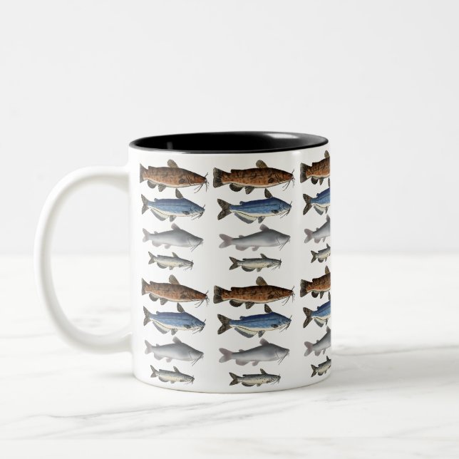 North America Catfish Group Two-Tone Coffee Mug (Left)
