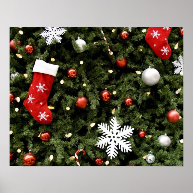 North America. Christmas decorations on tree. 2 (Front)