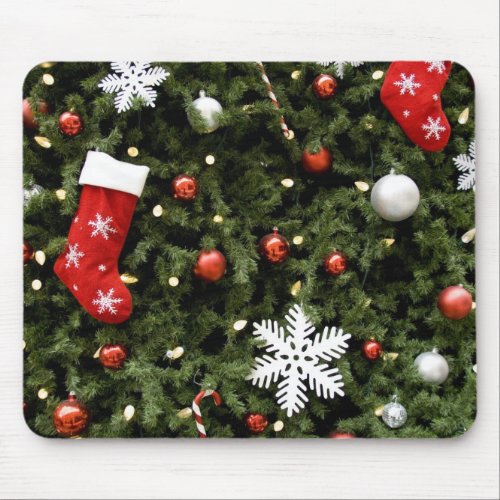 North America Christmas decorations on tree 2 Mouse Pad