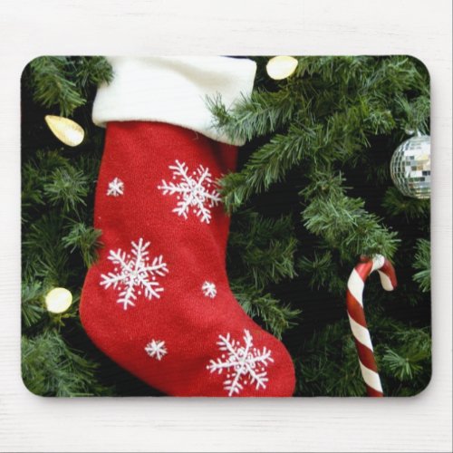 North America Christmas decorations on tree 3 Mouse Pad