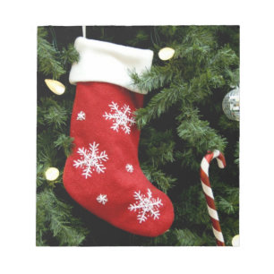 North America. Christmas decorations on tree. 3 Notepad