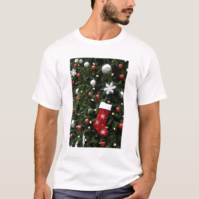 North America. Christmas decorations on tree. 5 T-Shirt (Front)