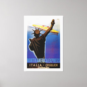 North America Express ~ Italian Line - XL Canvas Print