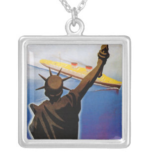 North America Express Silver Plated Necklace
