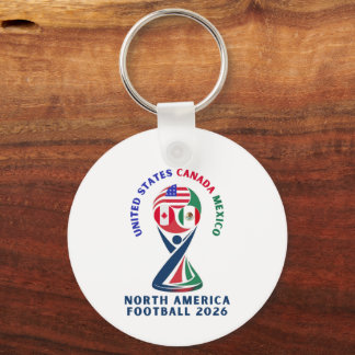North America Football 2026 | USA Canada Mexico Keychain