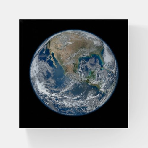 North America from Space Paperweight