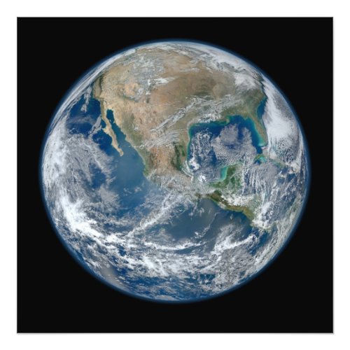 North America from Space Photo Print