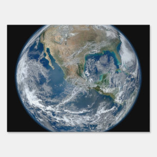 North America from Space Sign