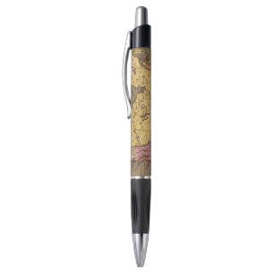 North America Hand Colored Atlas Map Pen
