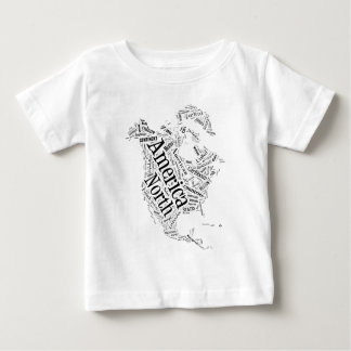 North America in Tagxedo Baby T-Shirt