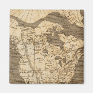 North America Map by Arrowsmith Magnet