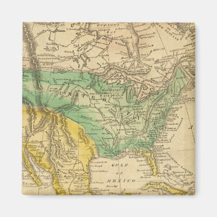 North America Map by Worcester Magnet