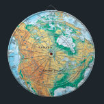 North America Map Dartboard<br><div class="desc">North America Map</div>