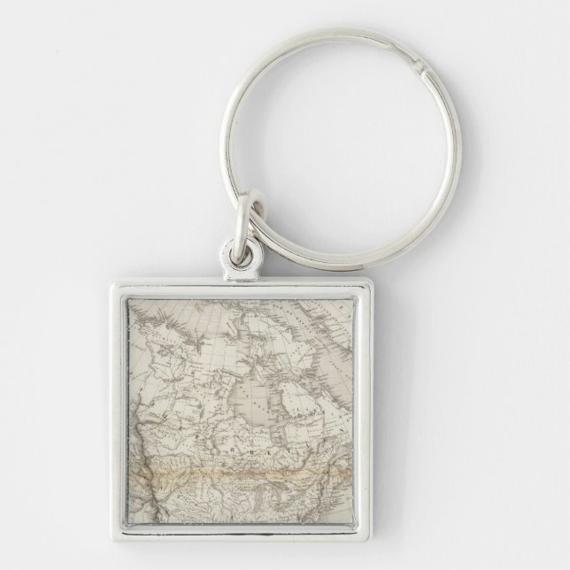 North America Map Keychain (Front)